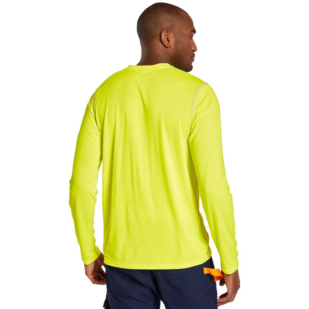 Tricouri Timberland Barbati Verzi - Pro® Wicking Good Sport Long Sleeve - Romania - VEZIGQ152